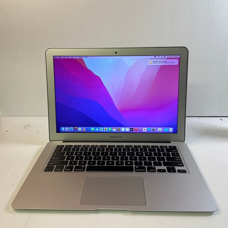 MacBook Air 13-inch open with macOS Big Sur display