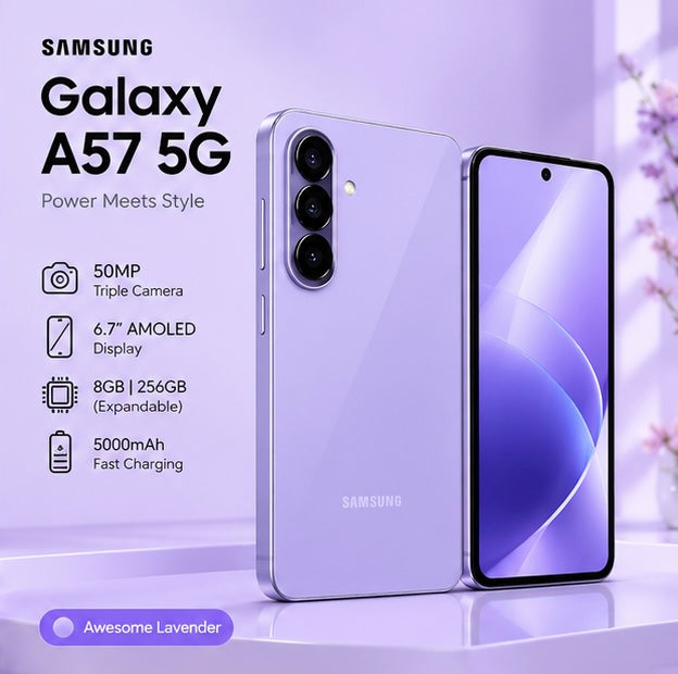 Svmsung A57 5G – 8GB RAM | 256GB ROM | Dual SIM