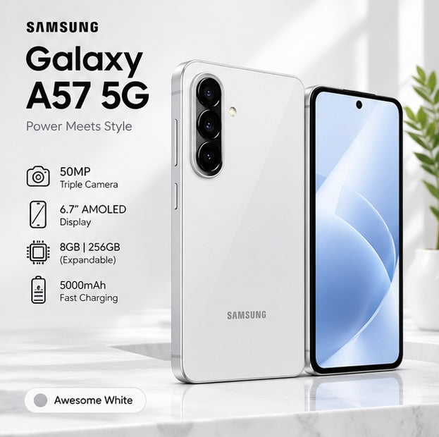 Svmsung A57 5G – 8GB RAM | 256GB ROM | Dual SIM