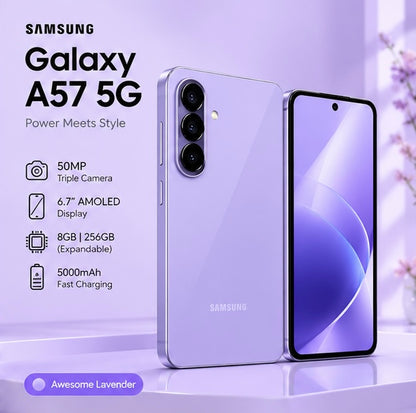 Svmsung A57 5G – 8GB RAM | 256GB ROM | Dual SIM