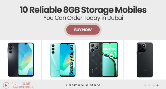 10 Reliable 8GB Storage Mobiles You Can Order Today in Dubai